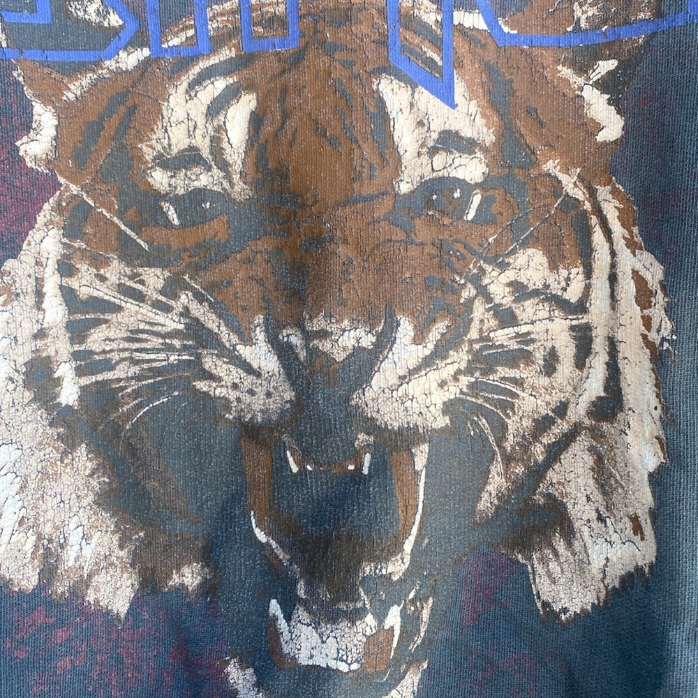 Anine Bing Black Graphic Sweatshirt Relaxed Fit Tiger Print XS - Picture 6 of 12